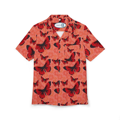 Vibrant Butterfly AOP Hawaiian Shirt for Unisex, Summer Fashion, Beach Wear, Vacation Outfit, Casual Party Top