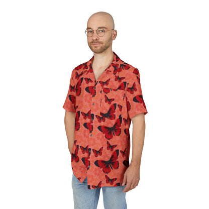 Vibrant Butterfly AOP Hawaiian Shirt for Unisex, Summer Fashion, Beach Wear, Vacation Outfit, Casual Party Top
