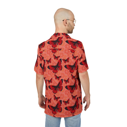 Vibrant Butterfly AOP Hawaiian Shirt for Unisex, Summer Fashion, Beach Wear, Vacation Outfit, Casual Party Top