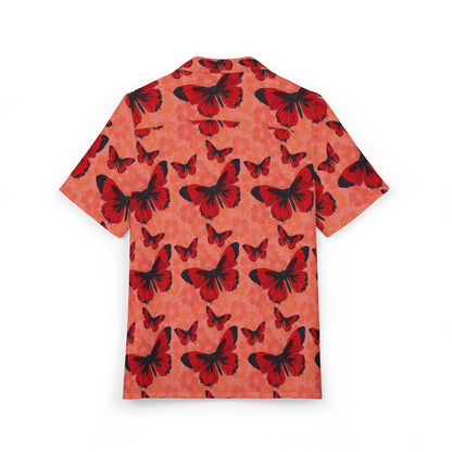 Vibrant Butterfly AOP Hawaiian Shirt for Unisex, Summer Fashion, Beach Wear, Vacation Outfit, Casual Party Top